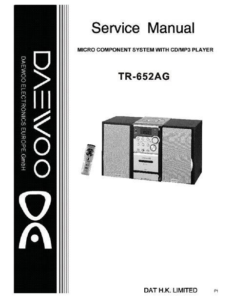 Daewoo Agc 1220rf Sinstructions