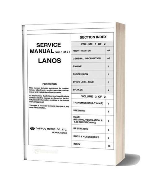 Daewoo Lanos Full Engine Service Manual Pdf