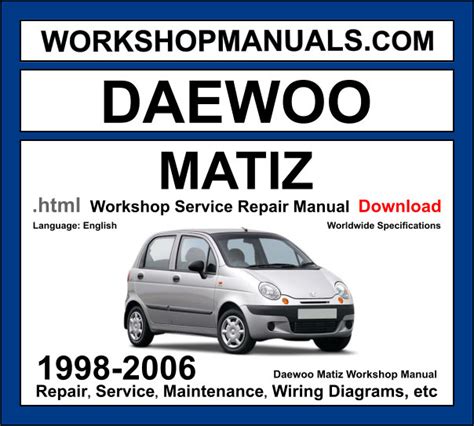 Daewoo Matiz Workshop
