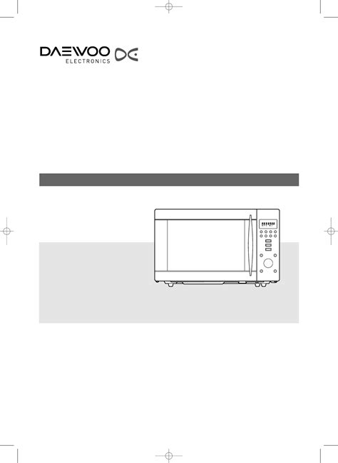 Read Online Daewoo Microwave User Manual File Type Pdf 