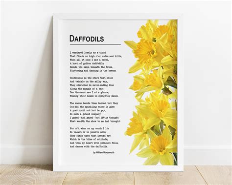 Daffodils Poem Pdf