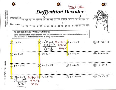 Daffynition Decoder Worksheet Answers Daffynition Decoder Worksheet Answers - Daffynition Decoder Worksheet Answers