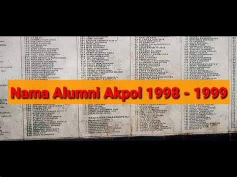 daftar nama alumni akpol 1998