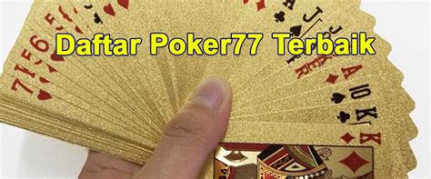 daftar poker77