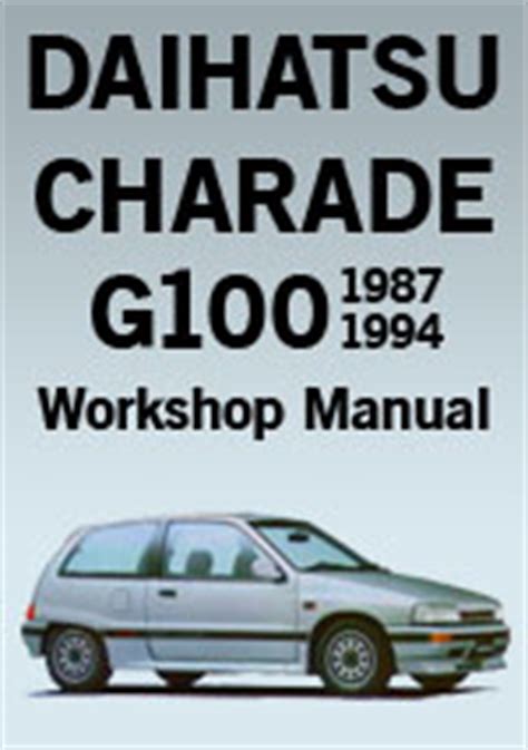 Read Daihatsu Charade Engine Repair Manual 