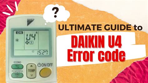 Daikin U4 Error Code
