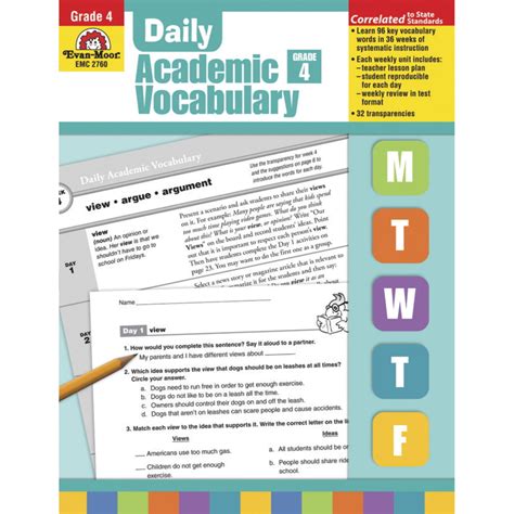 Daily Academic Vocabulary Grade 4 Emc2760 Daily Academic Vocabulary Grade 6 - Daily Academic Vocabulary Grade 6