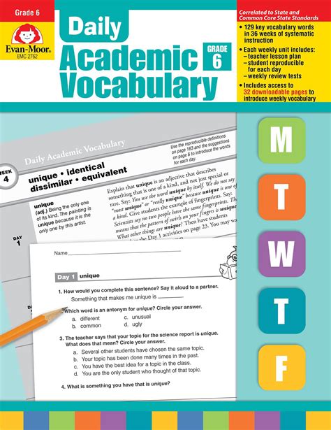 Daily Academic Vocabulary Grade 6 Daily Academic Vocabulary Grade 6 - Daily Academic Vocabulary Grade 6
