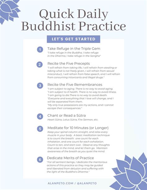 Daily Buddhist Practice Guide Pdf