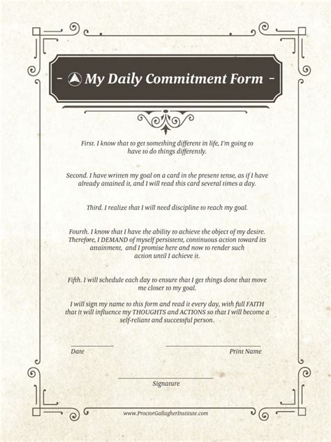 Daily Commitment Report