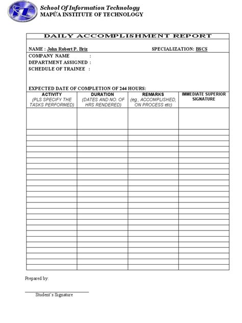 Daily Commitment Report 2022