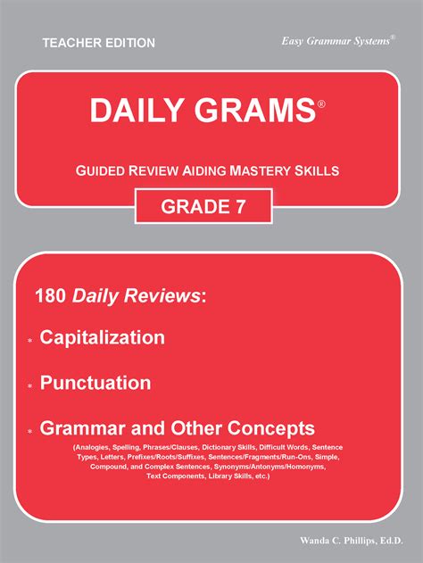Daily Grams Grade 7 Easy Grammar Systems Daily Grammar Practice 7th Grade - Daily Grammar Practice 7th Grade