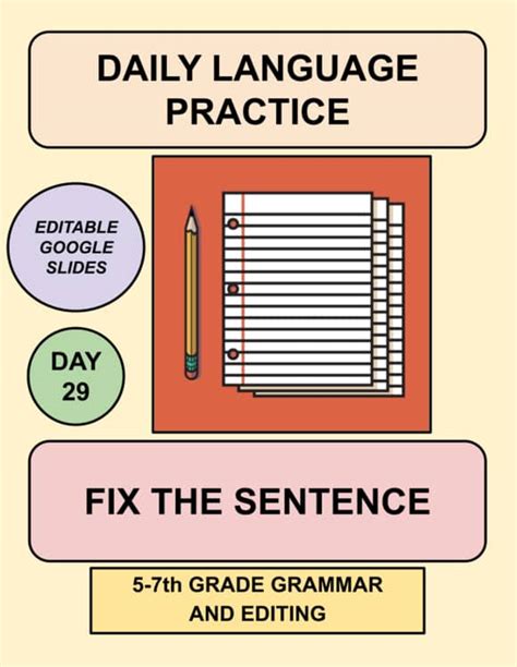 Daily Language Practice 7th Grade Answer Key