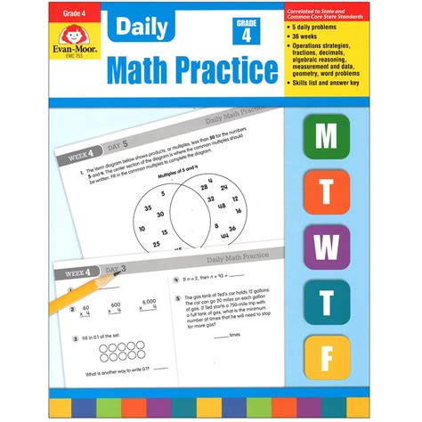 Daily Math Practice Grade 4 Evan Moor Emc753 Daily Math Grade 4 - Daily Math Grade 4
