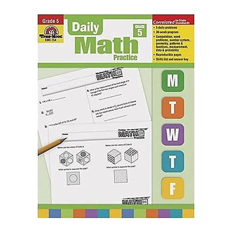 Daily Math Practice Grade 5 Emc 754