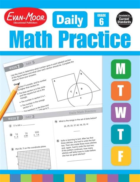 Daily Math Practice Grade 6 Answer Key