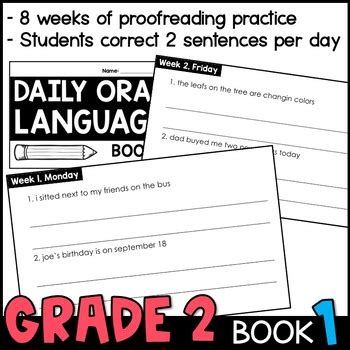 Daily Oral Language Dol Book 1 5th Grade Daily Oral Language Grade 5 - Daily Oral Language Grade 5