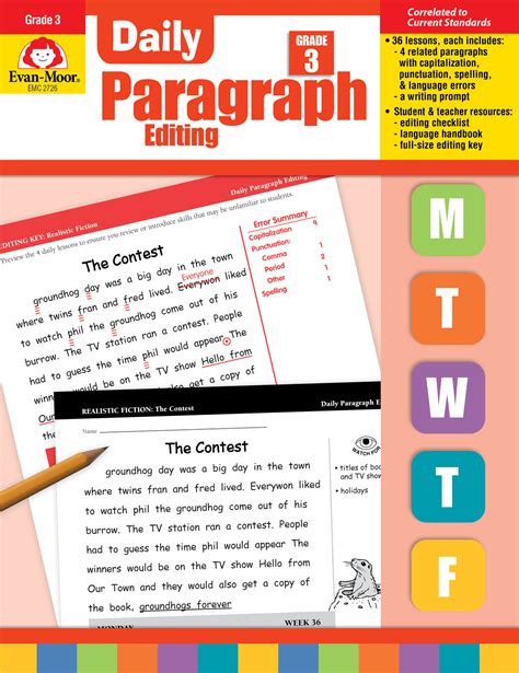 Daily Paragraph Editing Book Grade 3 Michaels Daily Paragraph Editing Grade 3 - Daily Paragraph Editing Grade 3