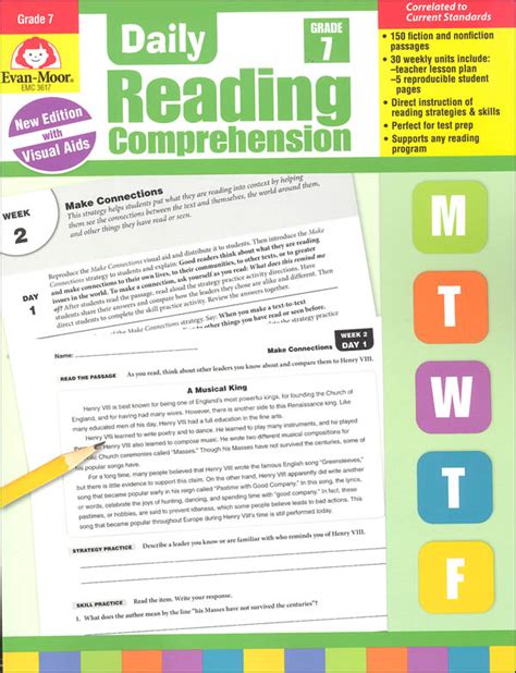 Daily Reading Comprehension Grade 7 Evan Moor Emc3617 Daily Reading Comprehension Grade 3 - Daily Reading Comprehension Grade 3
