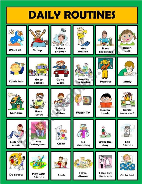 Daily Routines Worksheets And Worksheet Makers Daily Activities Worksheet - Daily Activities Worksheet