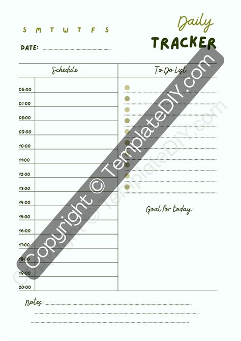 Daily Tracker Template