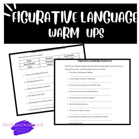 Daily Warm Ups Figurative Language Level Ii Daily Warm Ups