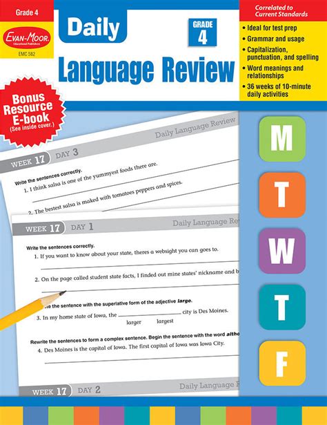 Download Daily Language Review Kindergarten By Evan Moor 