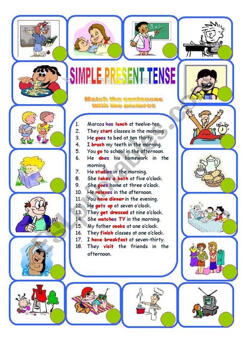Read Daily Routines Simple Present Tense 