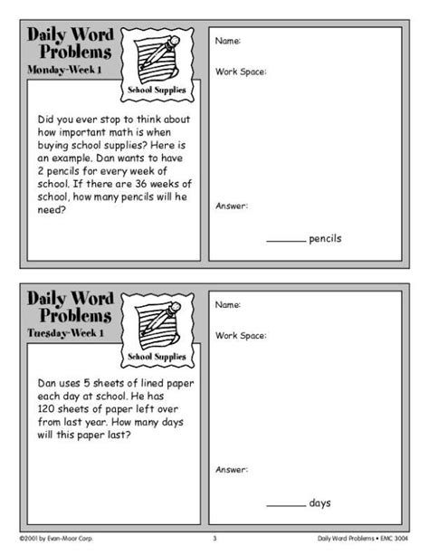 Read Daily Word Problems Emc 3004 Answers 