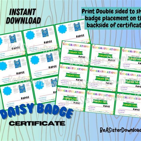 Daisy Ending Certificate Template