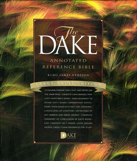 Download Dake Annotated Reference Bible Kjv Large Print 