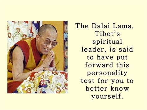 dalai lama personality test ppt