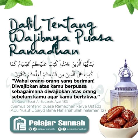 dalil puasa ramadhan