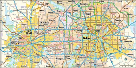 dallas texas map