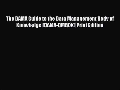 Full Download Dama Dmbok Guide Pdf Axdoc 