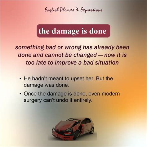 damage is done