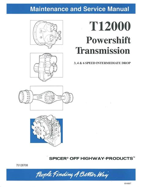 Read Online Dana Spicer T12000 Transmission Repair Manual 