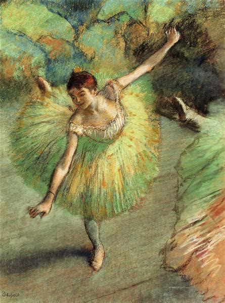 dancer tilting by edgar degas