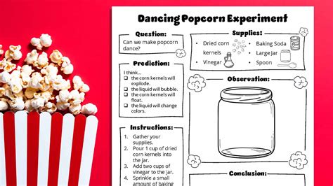 Dancing Popcorn Experiment How To Plus Free Worksheet Scientific Method Experiment Worksheet - Scientific Method Experiment Worksheet