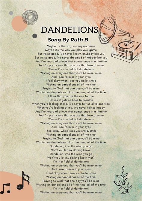 Dandelion Lyrics