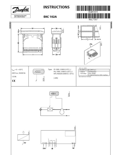 Danfoss Ekc102a Settings