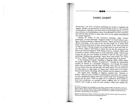 daniel gilbert immune to reality