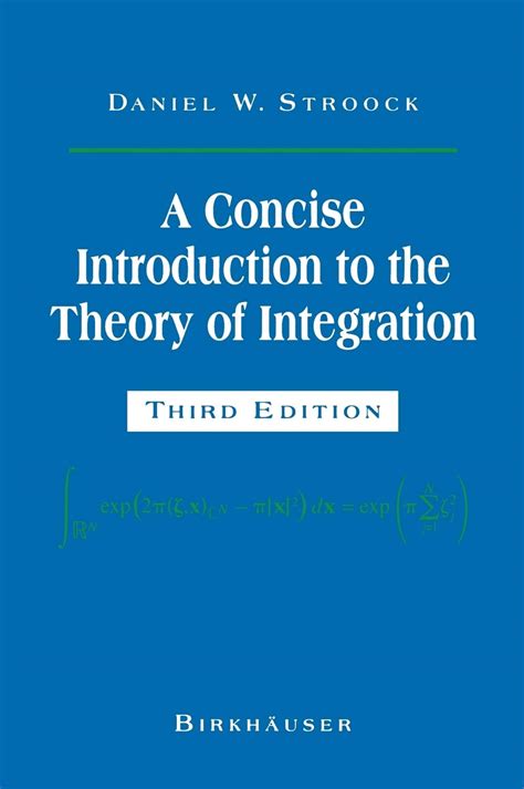 Daniel W Stroock A Concise Introduction To Analysis