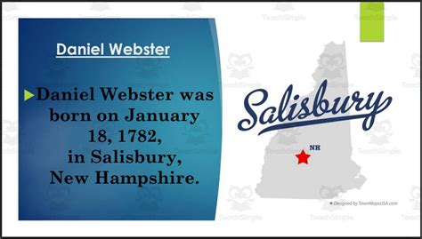 daniel webster biography summary template