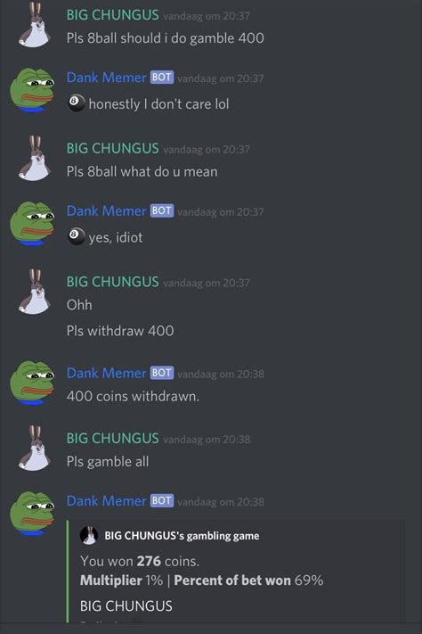 Dank Memer Discord Bot Commands