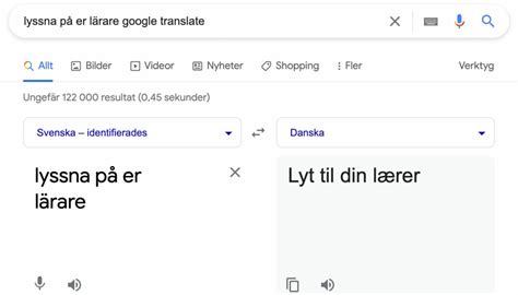 danska google translate