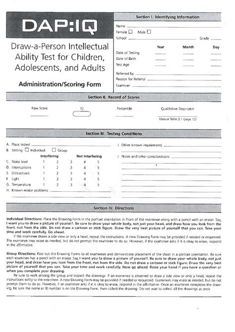Download Dap Test Scoring Guide 
