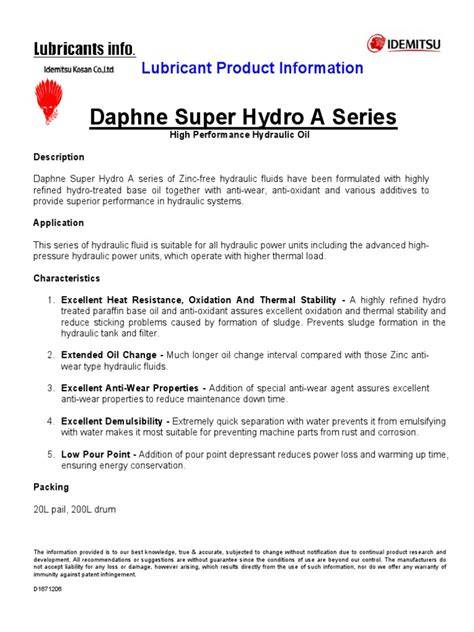 daphne super fluid 46 msds