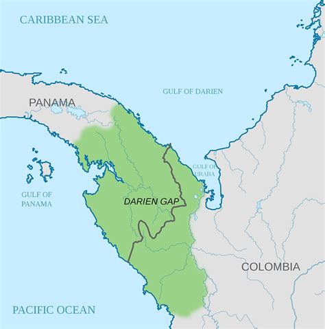 Darien Gap Map