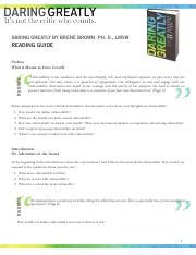 Read Online Daring Greatly By Bren0 Brown Ph D Lmsw Reading Guide Pdf 